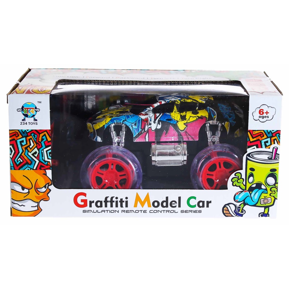 Машина на радиуправлении "GRAFFITI MODEL CAR". Длина коробки 28см
