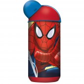 Бутылка пластиковая (эрогономичная, 400 мл). Человек-паук Красная паутина