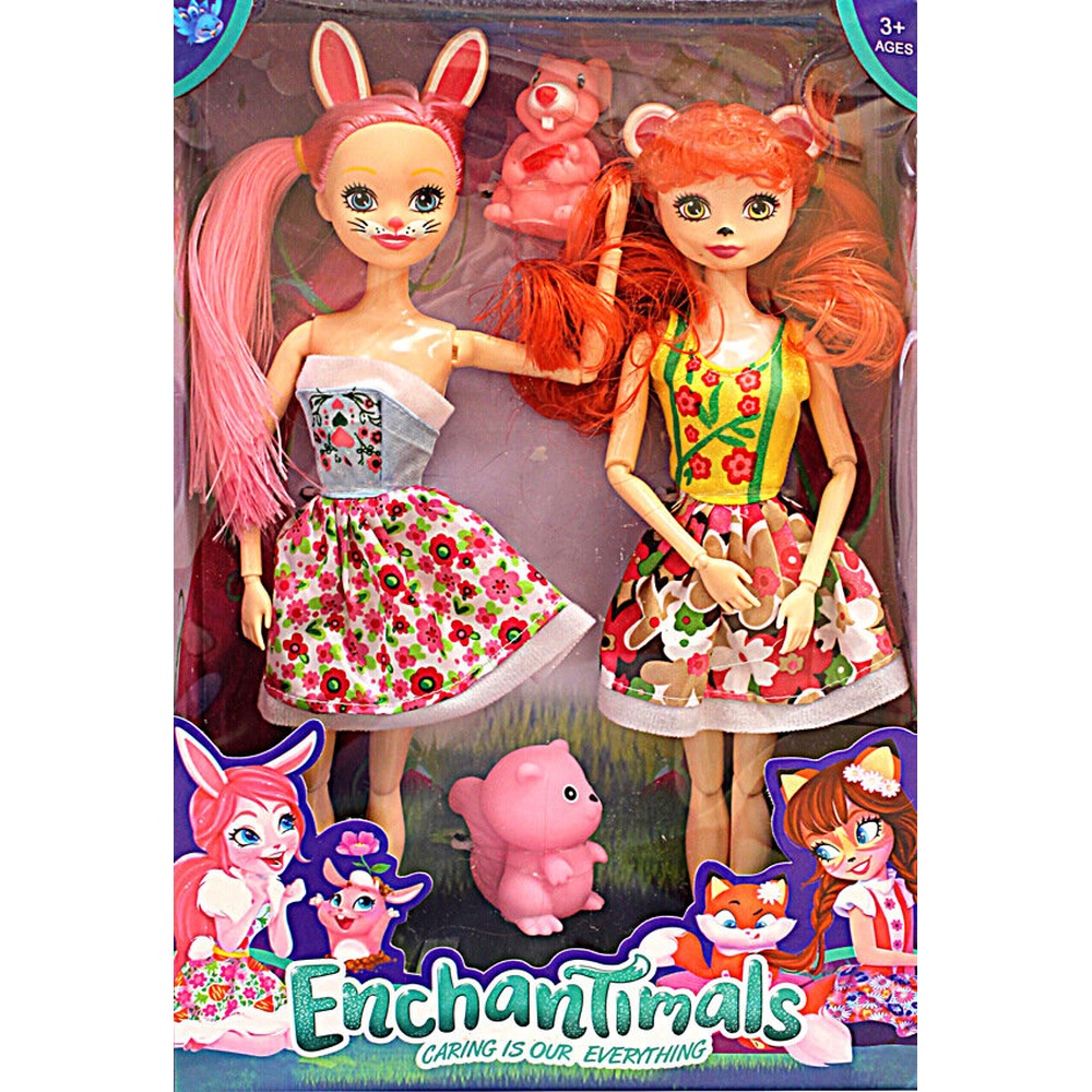 "Волшебные животные" Куклы-персонажи 2 шт, в коробке с окошком