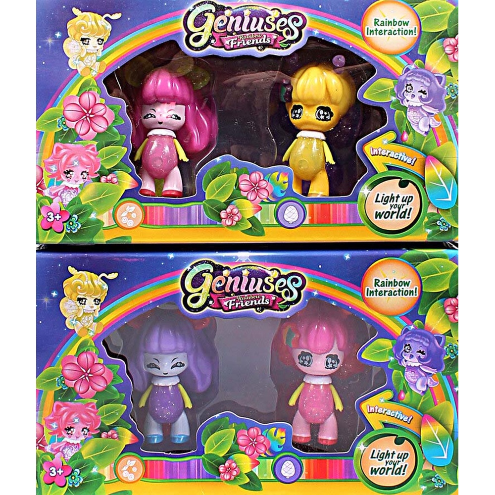 "Радужные друзья" две фигурки со световыми эффектами, в коробке с окошком