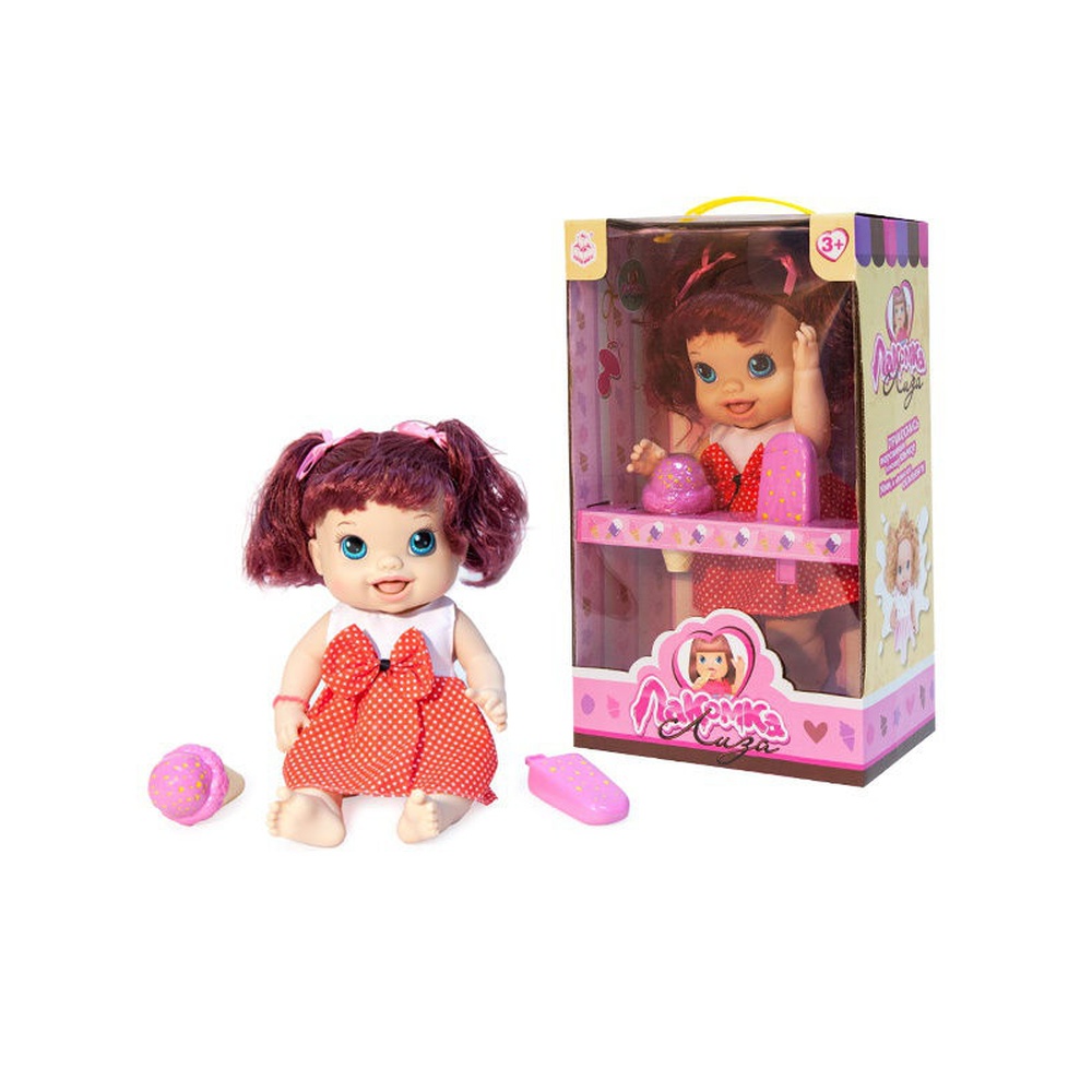 Кукла "Лакомка Лиза". В ассортименте. Возрастное ограничение 3+. В компелкте кукла и фигурки мороженого. В ассортименте.