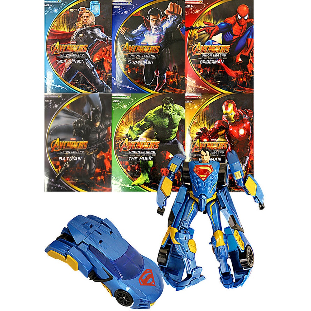 Супергерои-машинки-трансформеры, цена указана за 1 шт, продаются набором 6 персонажей