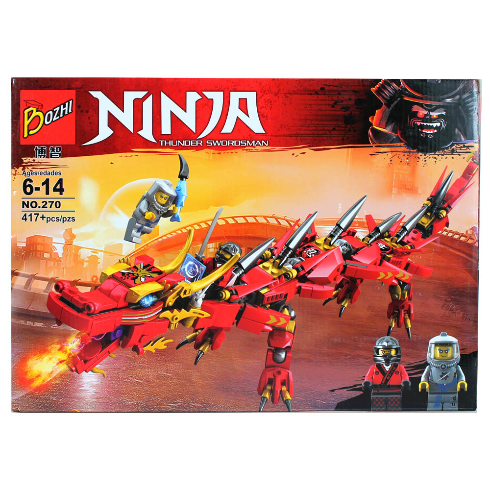 Конструктор Ninja "Красный дракон", 417 деталей