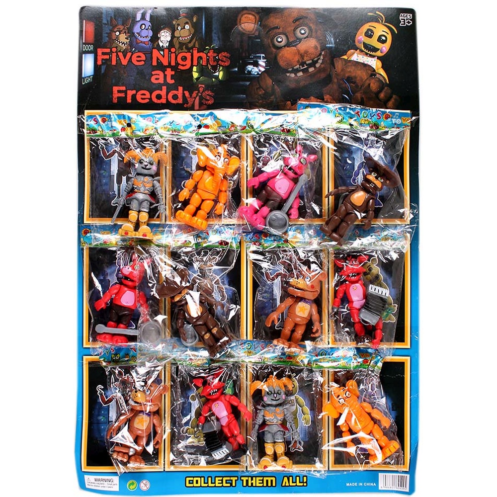Фигурки на листе "Five Nights at Freddy's". Высота фигурки до 10 см. Цена за 1 шт. Продаются листом - 12 шт.