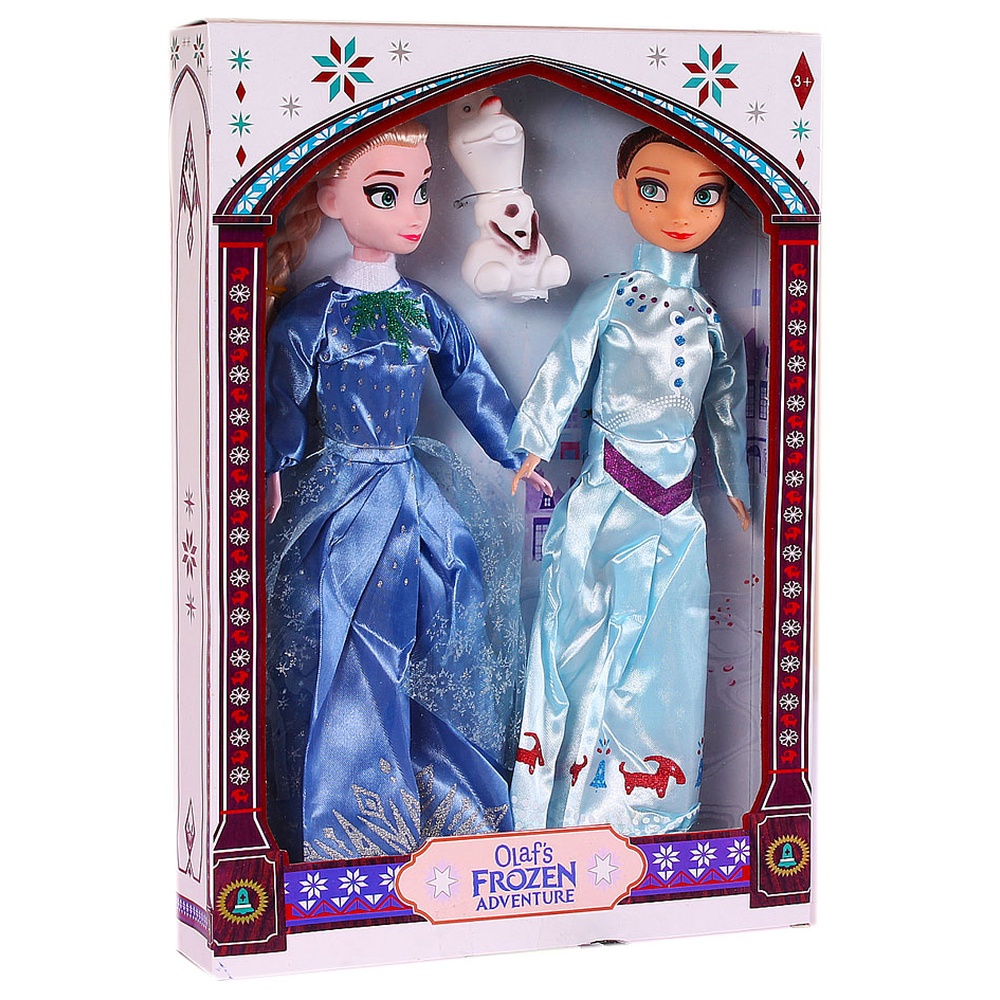 Кукла Olafs Frozen adventure в коробке 2 шт  в платье высота куклы 29 см