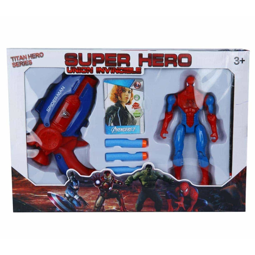 Набор игрушек с супергерем.