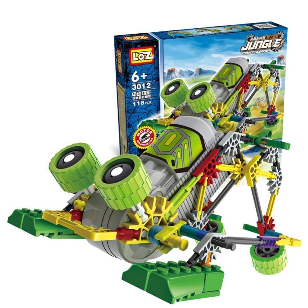 Электромеханический конструктор LOZ Jungle - Robotic Frog 118 деталей