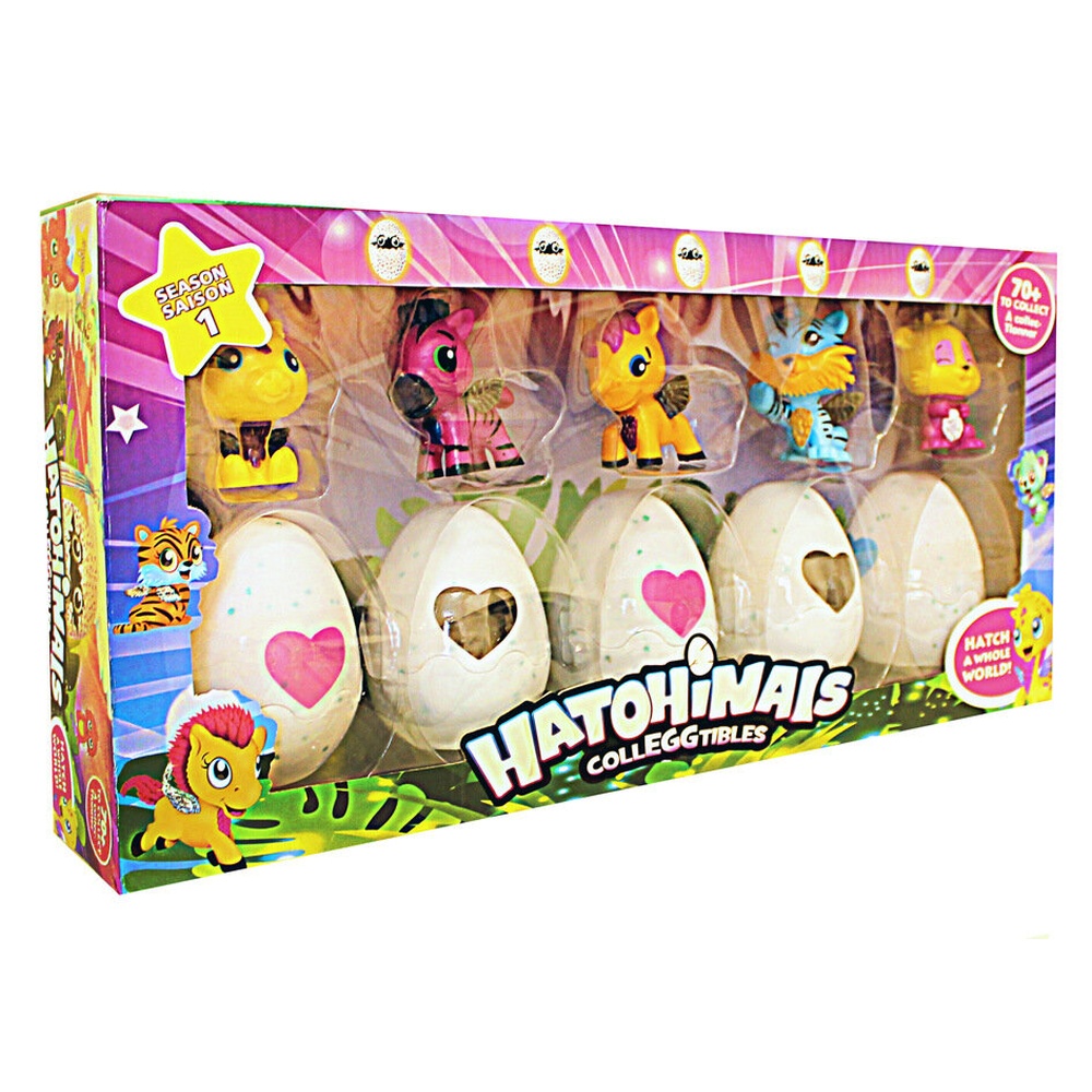 "Хэтчималс" 5 фигурок и 5 фигурок в яйце