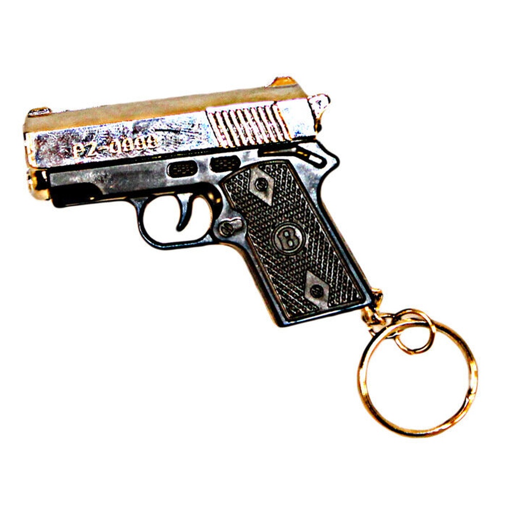 Брелок "Пистолет" фонарик + лазерная указка, 8 см