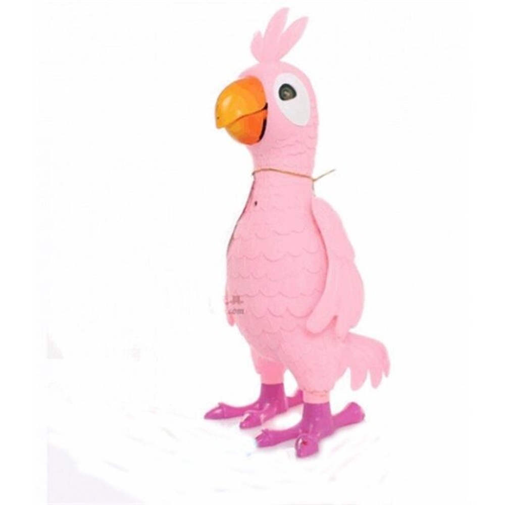 Интерактивная пластиковая игрушка «Смешной попугай», большой ИНТЕЛЛЕКТУАЛЬНЫЙ ДИАЛОГ, РОЗОВЫЙ