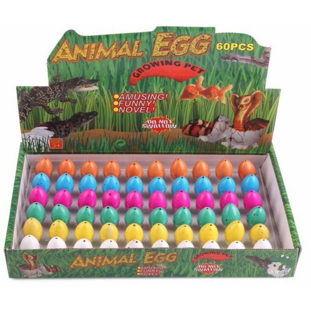 Игрушка "Вырасти своего питомца" Животные. 60 яиц в коробке. Цена указанна за 1 шт. 3см.
