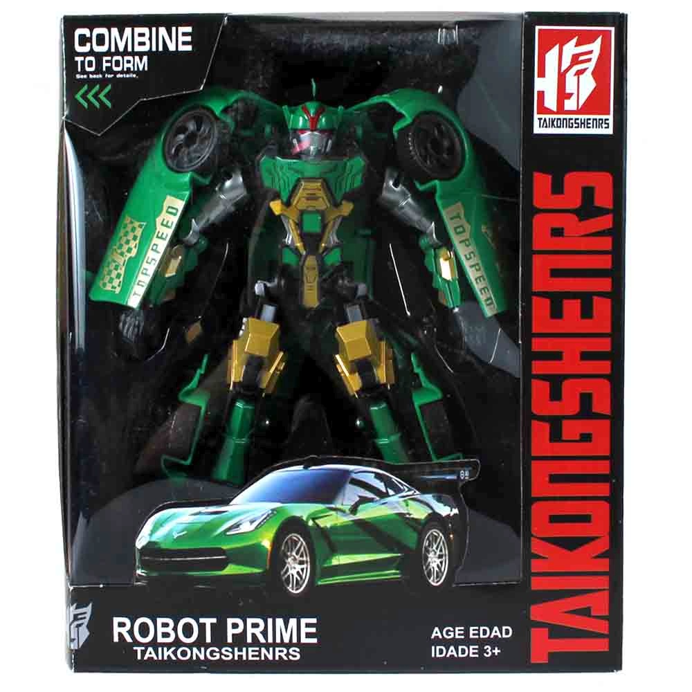 Трансформер серии Robot- Prime - машина зелёная