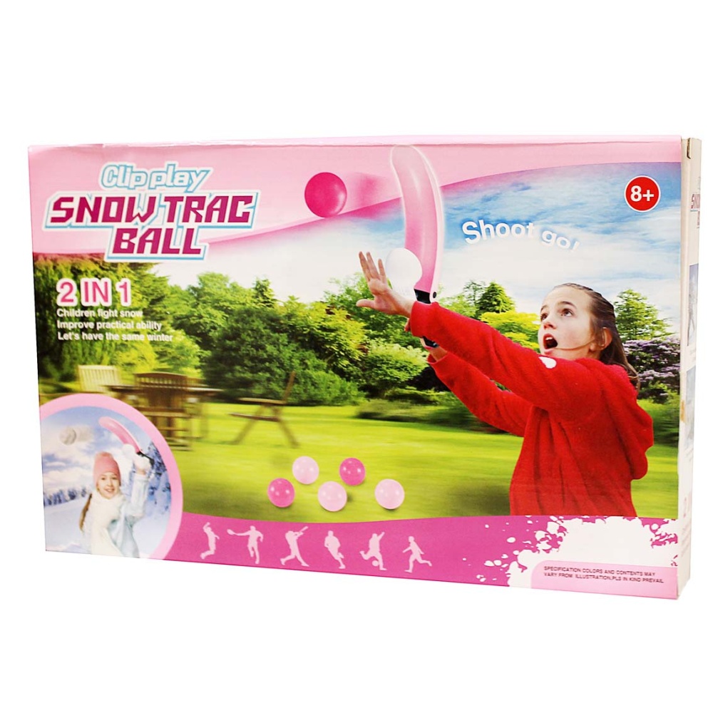 Игрушка для лепки и бросания снежков и  шариков (5 шариков в комлекте)
Длина игрушки - 40 см. 
Для девочек